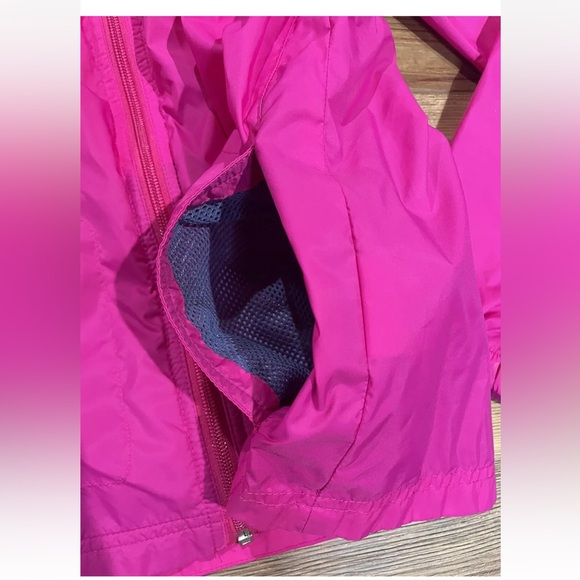 Columbia Youth Girl Jacket Windbreaker Pink Size XL Full Zip Hood Rain Coat - Picture 3 of 6